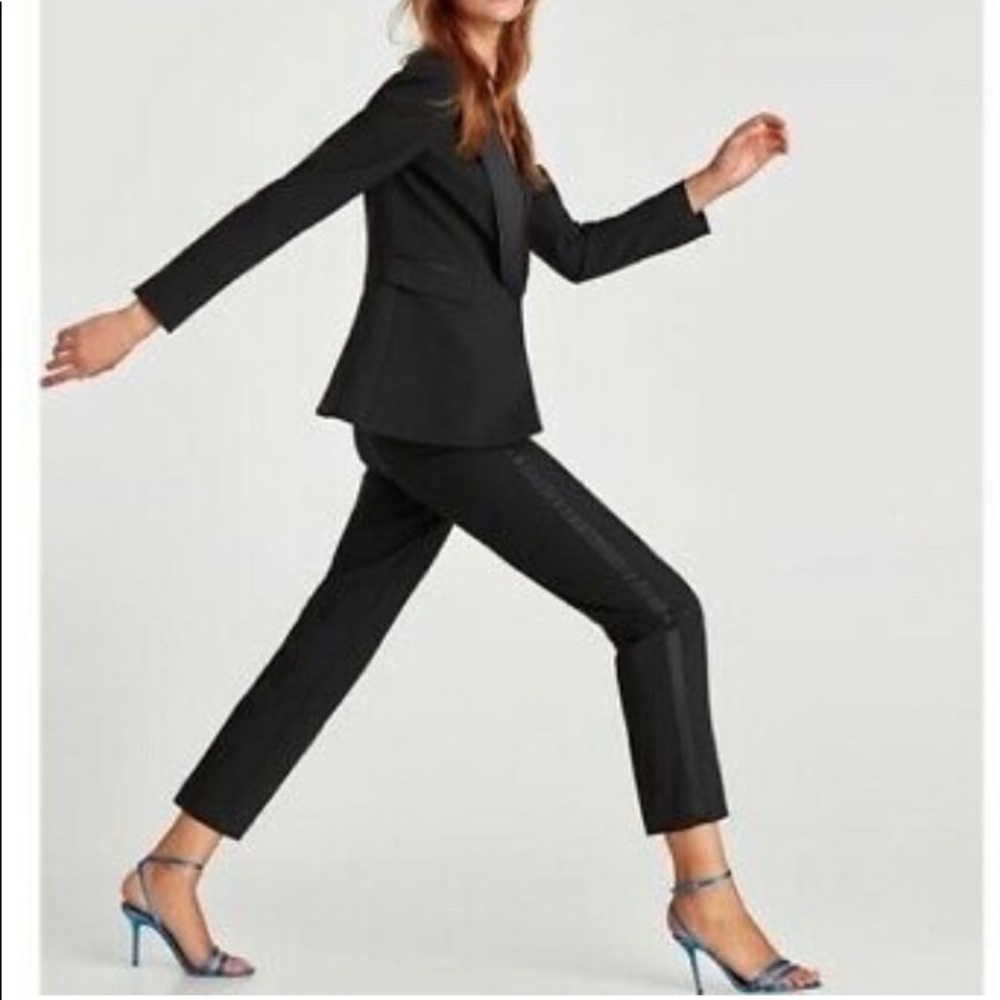 Zara black tuxedo pants size XS.